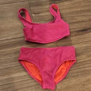 Pink and Orange Kids Swim Bikini